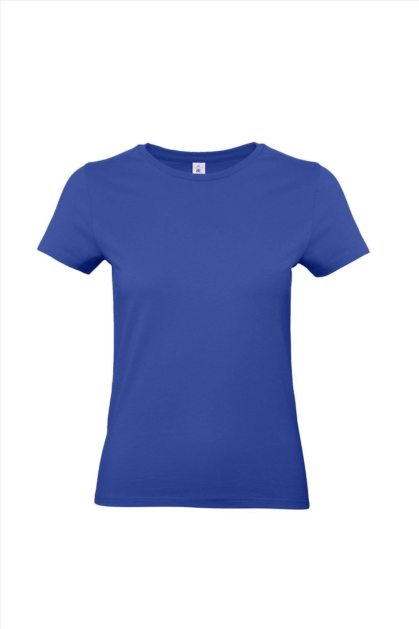 Modern T-shirt voor dames kobaltblauw