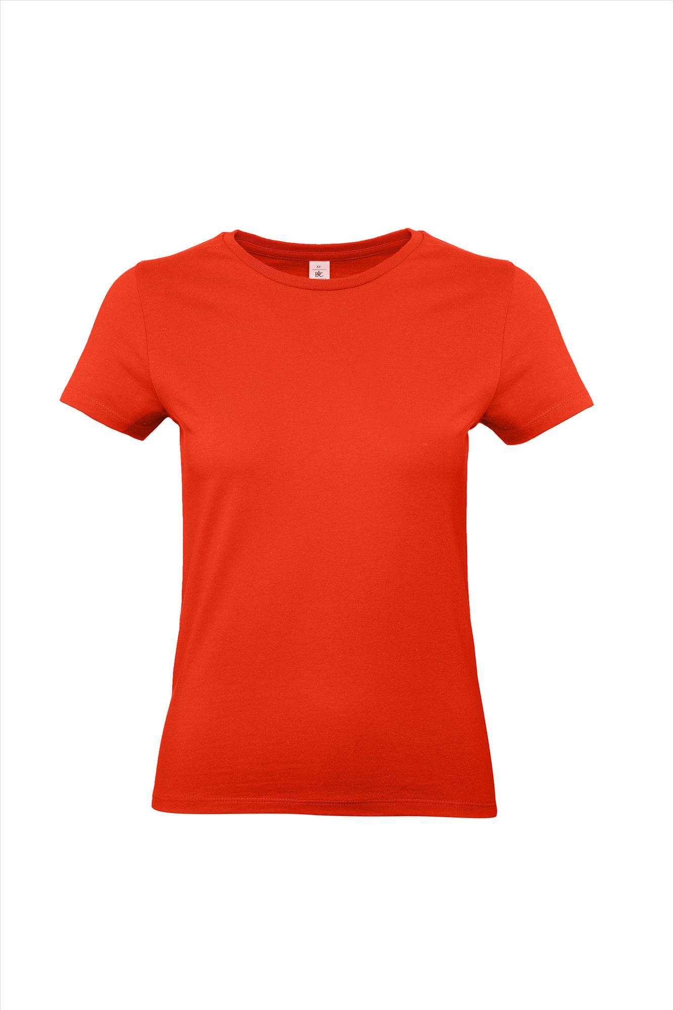 Modern T-shirt voor dames vuurrood