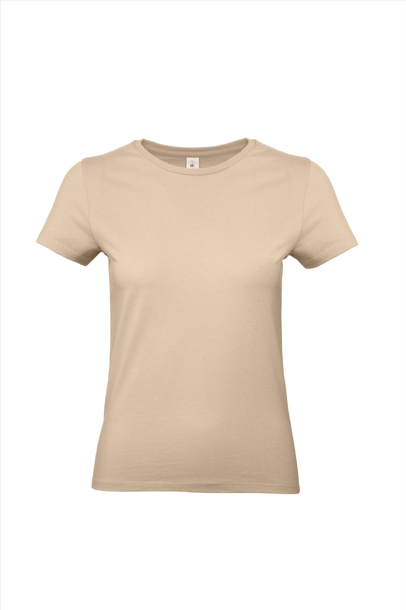 Modern T-shirt voor dames zand kleur