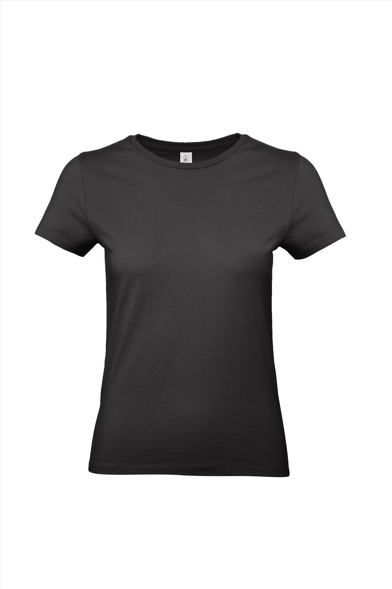 Modern T-shirt voor dames zwart