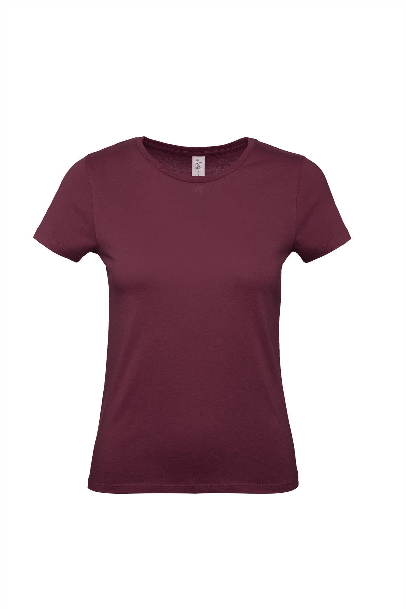 Modern T-shirt voor haar dames shirt bordeaux