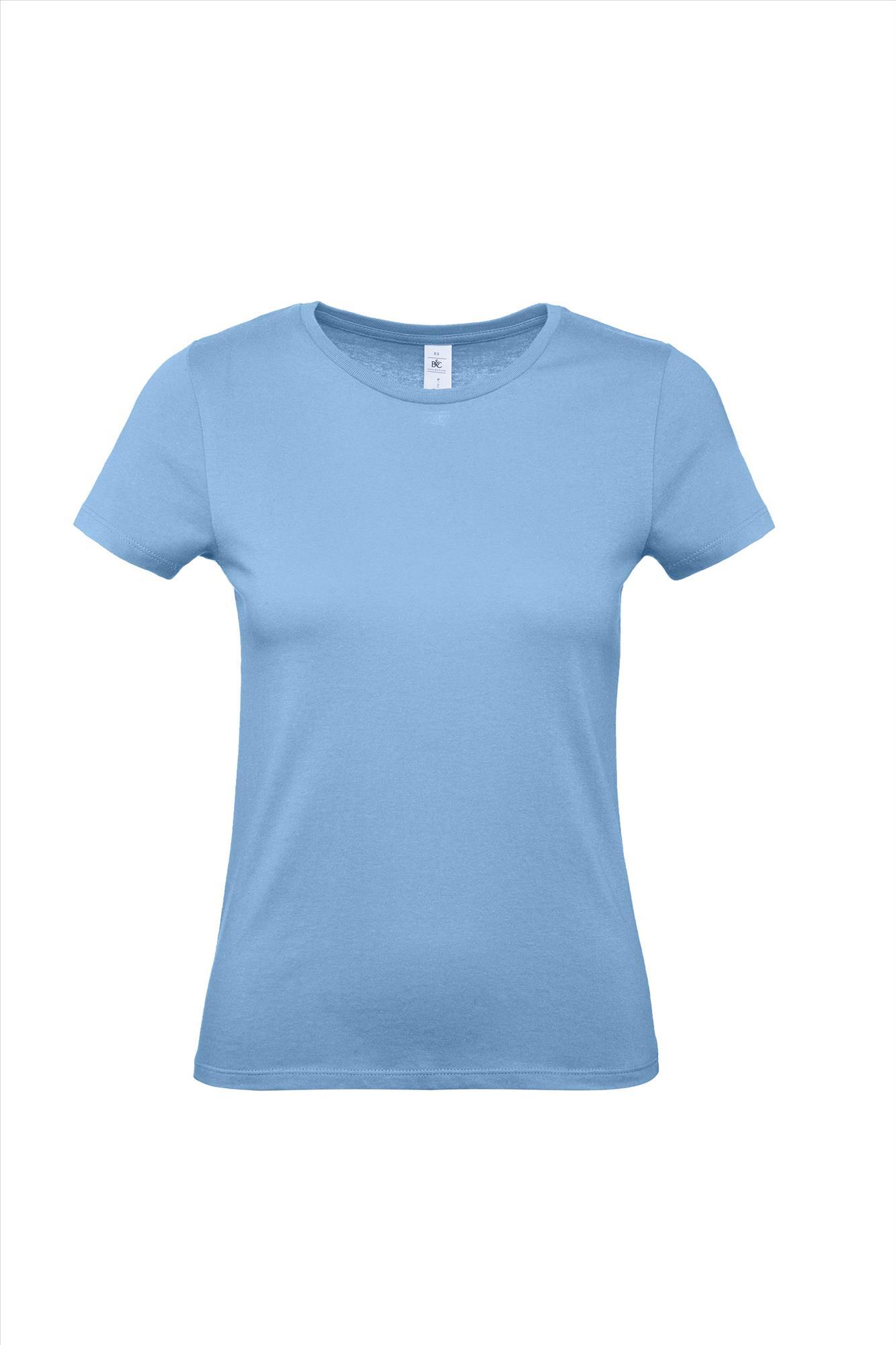 Modern T-shirt voor haar dames shirt hemelsblauw