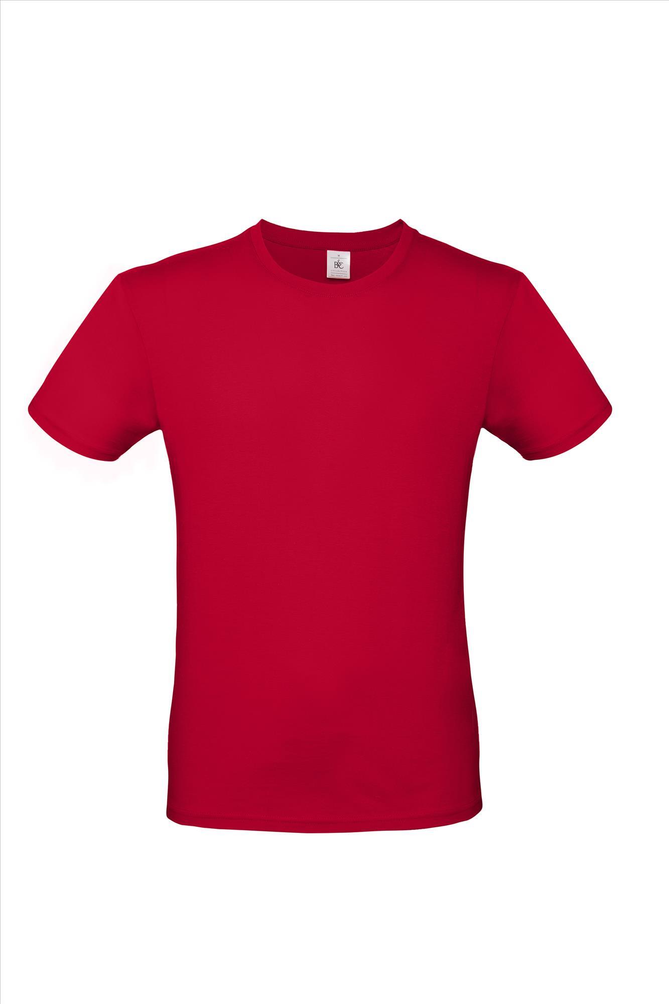 Modern T-shirt voor hem fraai heren shirt deep red