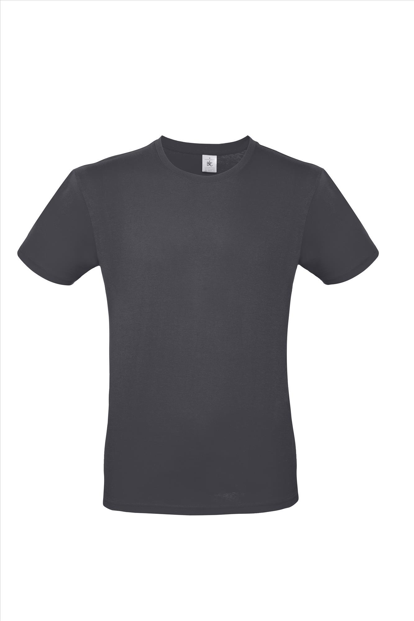 Modern T-shirt voor hem fraai heren shirt donkergrijs