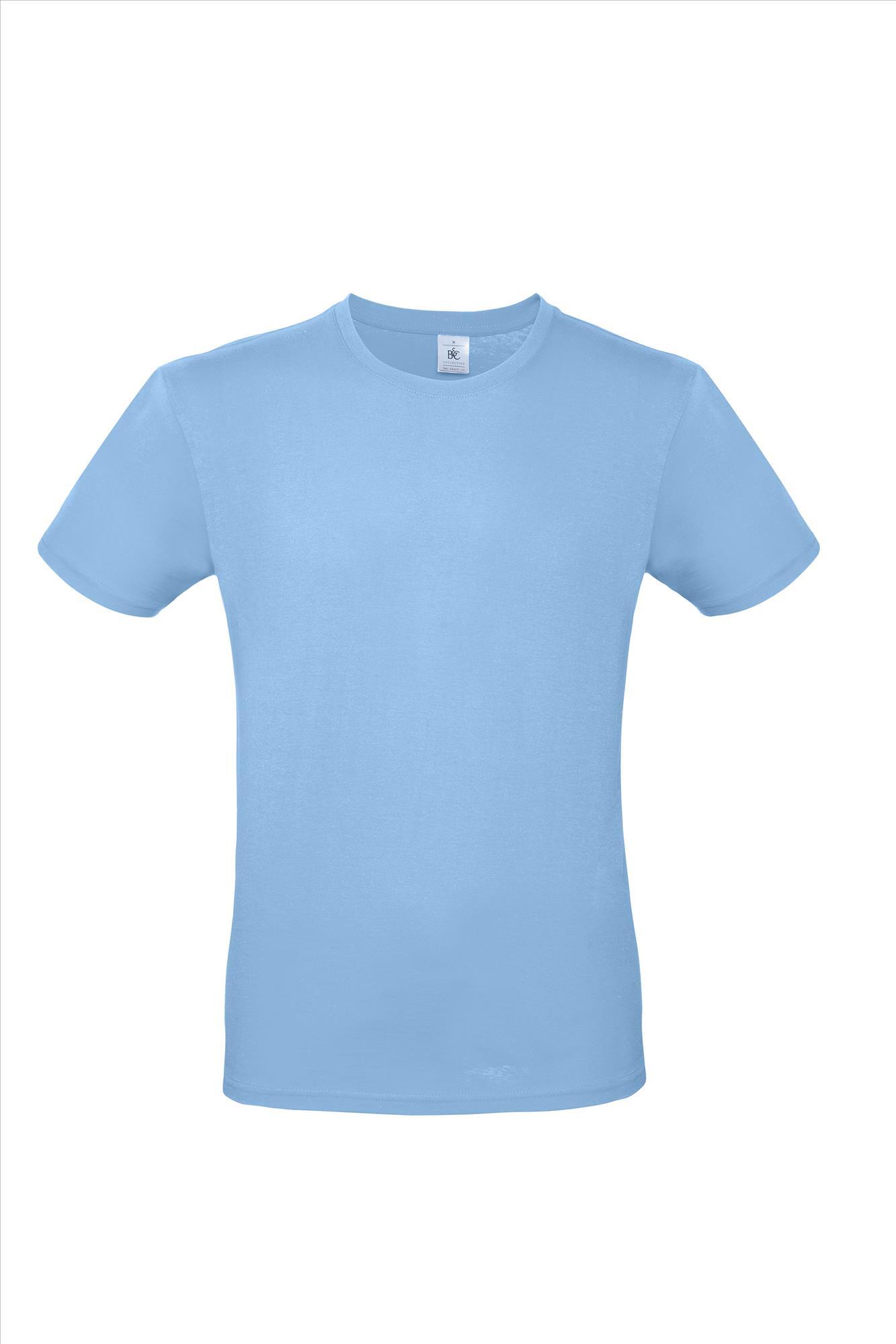 Modern T-shirt voor hem fraai heren shirt hemelsblauw