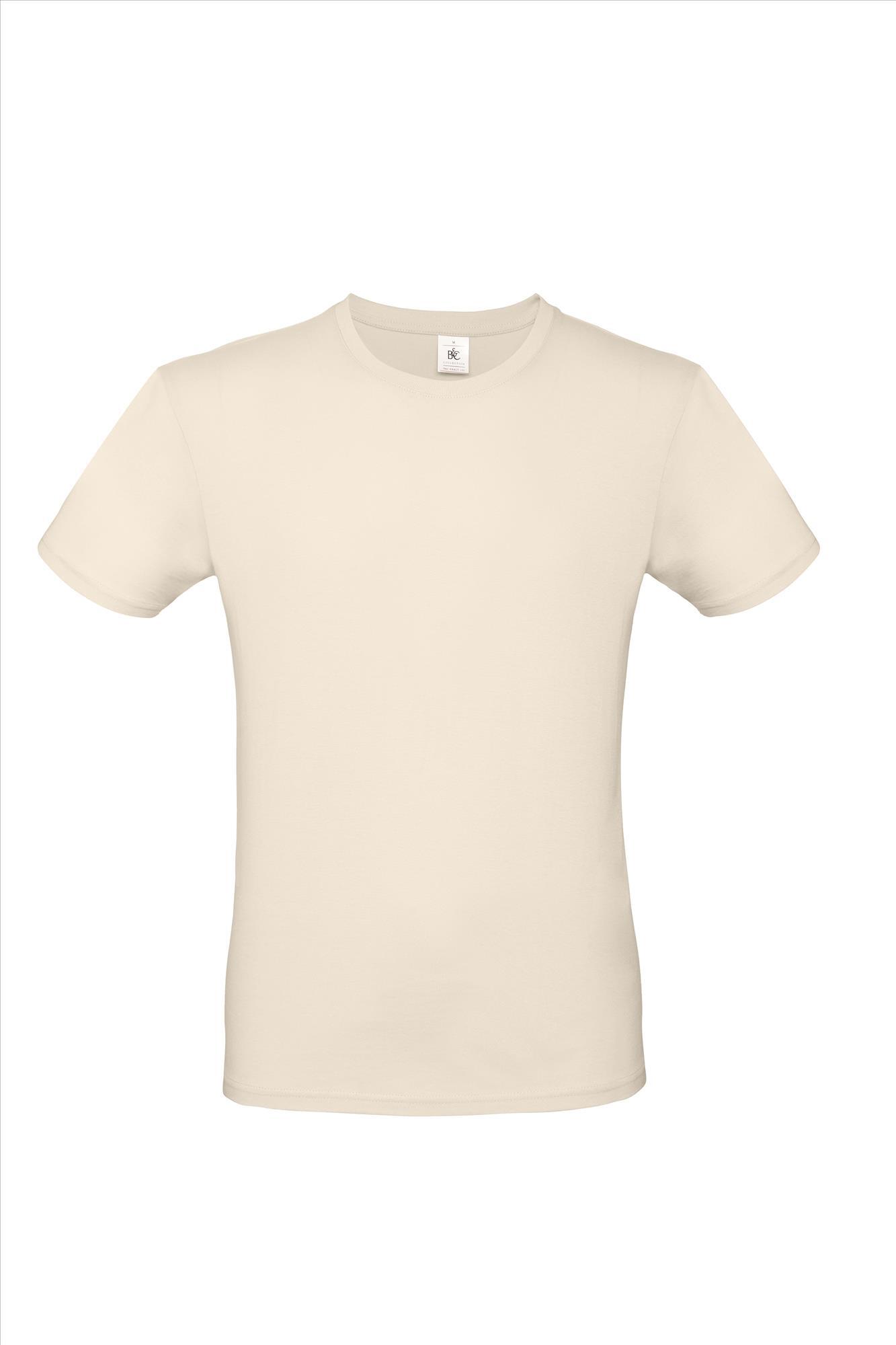 Modern T-shirt voor hem fraai heren shirt naturel