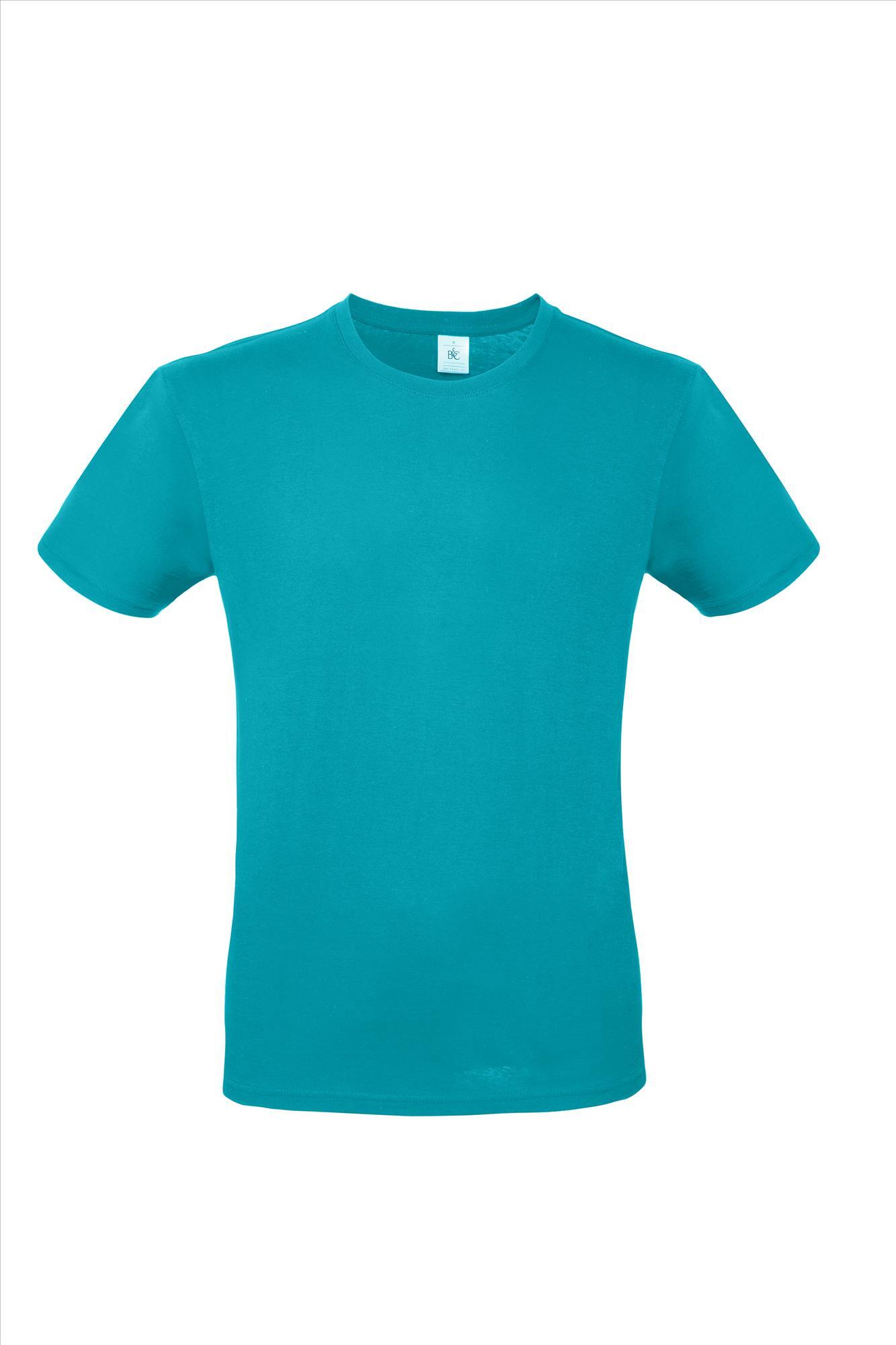 Modern T-shirt voor hem fraai heren shirt real turquoise