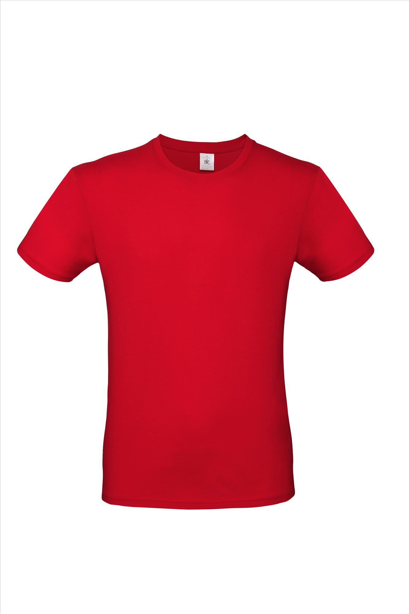 Modern T-shirt voor hem fraai heren shirt rood