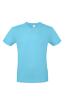 Modern T-shirt voor hem fraai heren shirt turquoise