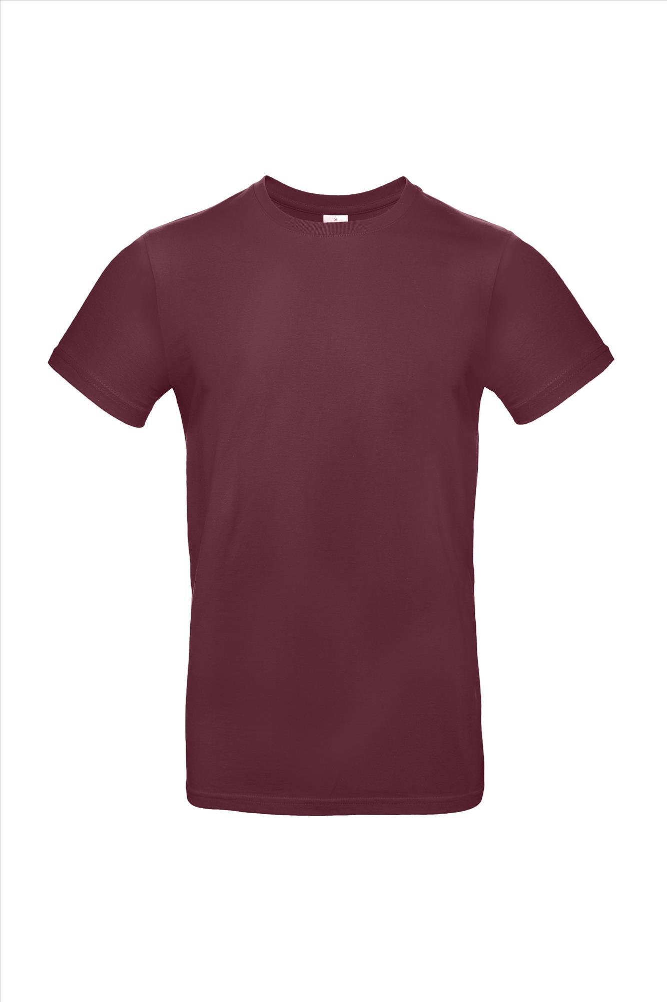 Modern T-shirt voor heren bordeaux unisex