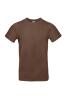 Modern T-shirt voor heren chocolade kleur unisex