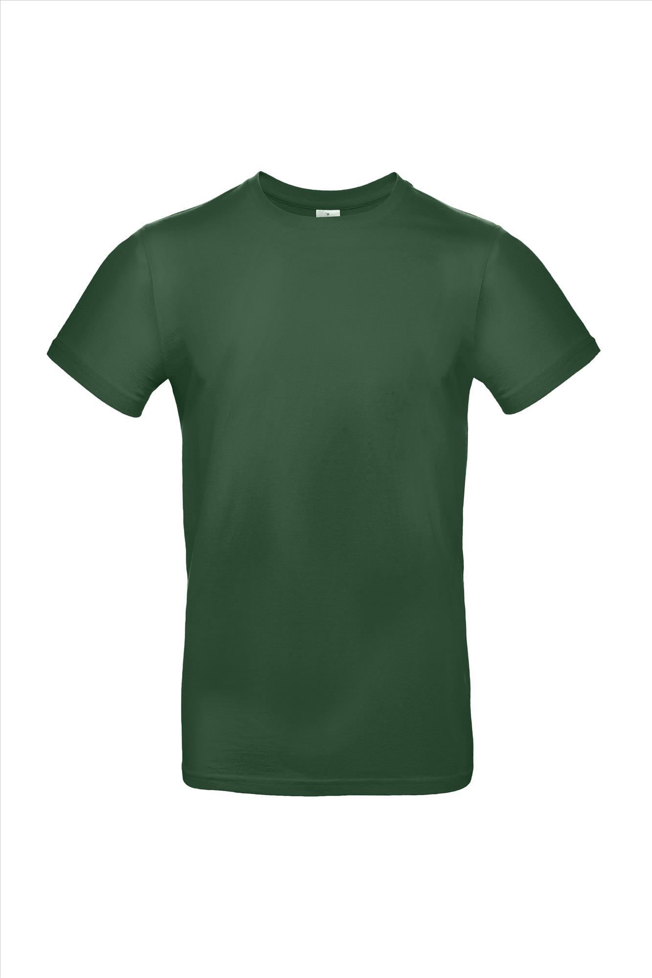 Modern T-shirt voor heren flessengroen unisex