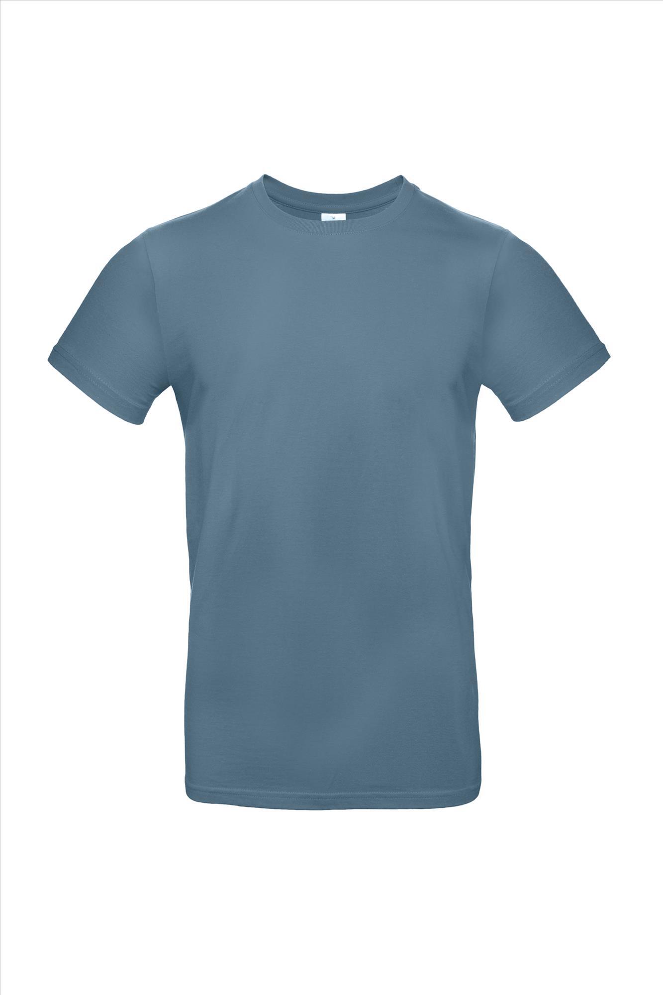 Modern T-shirt voor heren steenblauw unisex