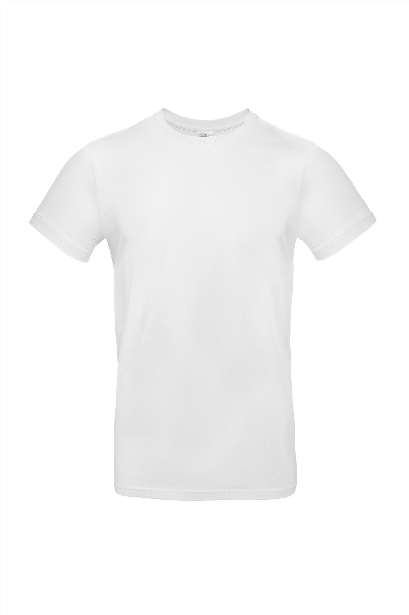 Modern T-shirt voor heren wit unisex
