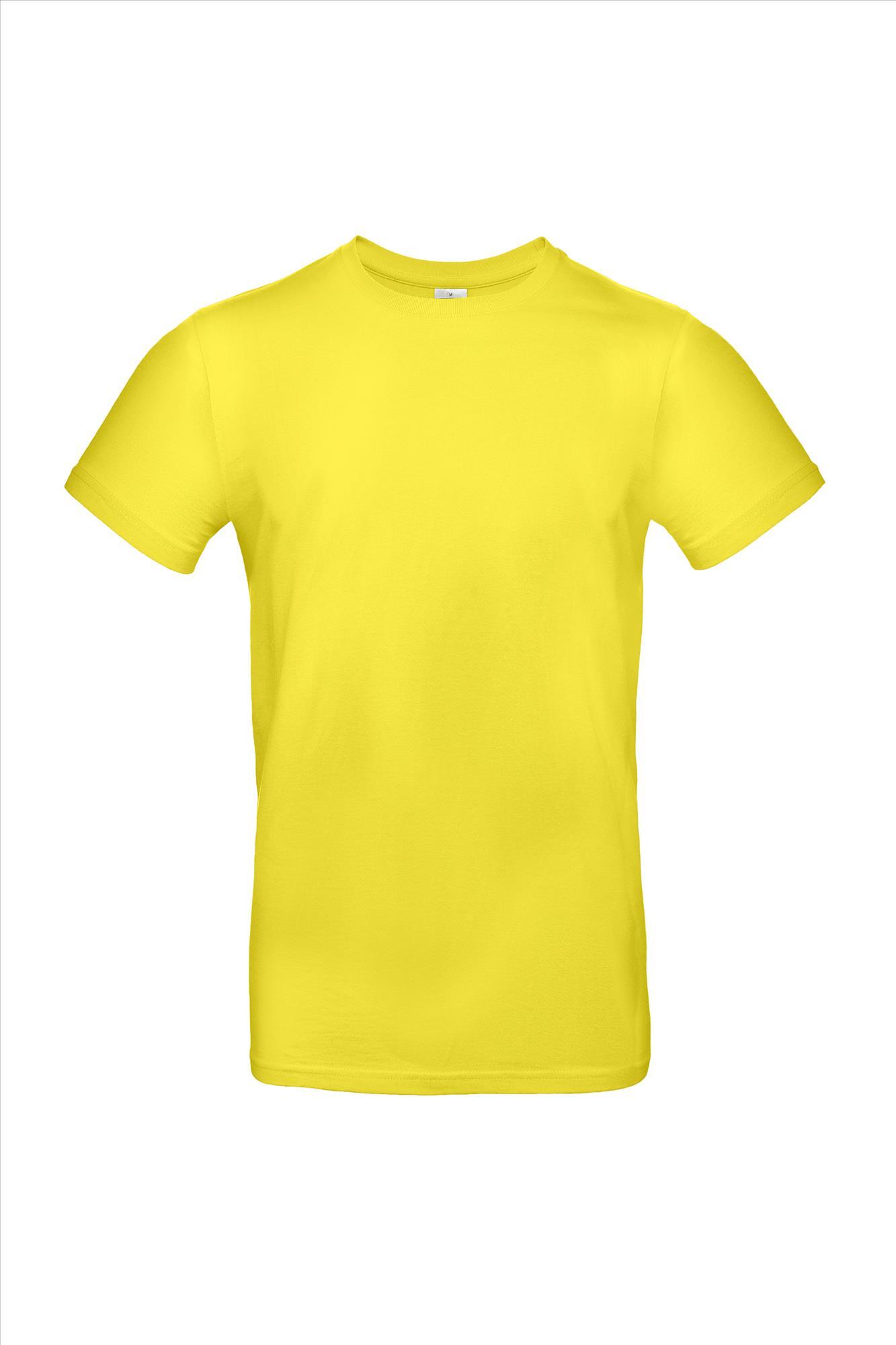 Modern T-shirt voor heren zonnegeel unisex