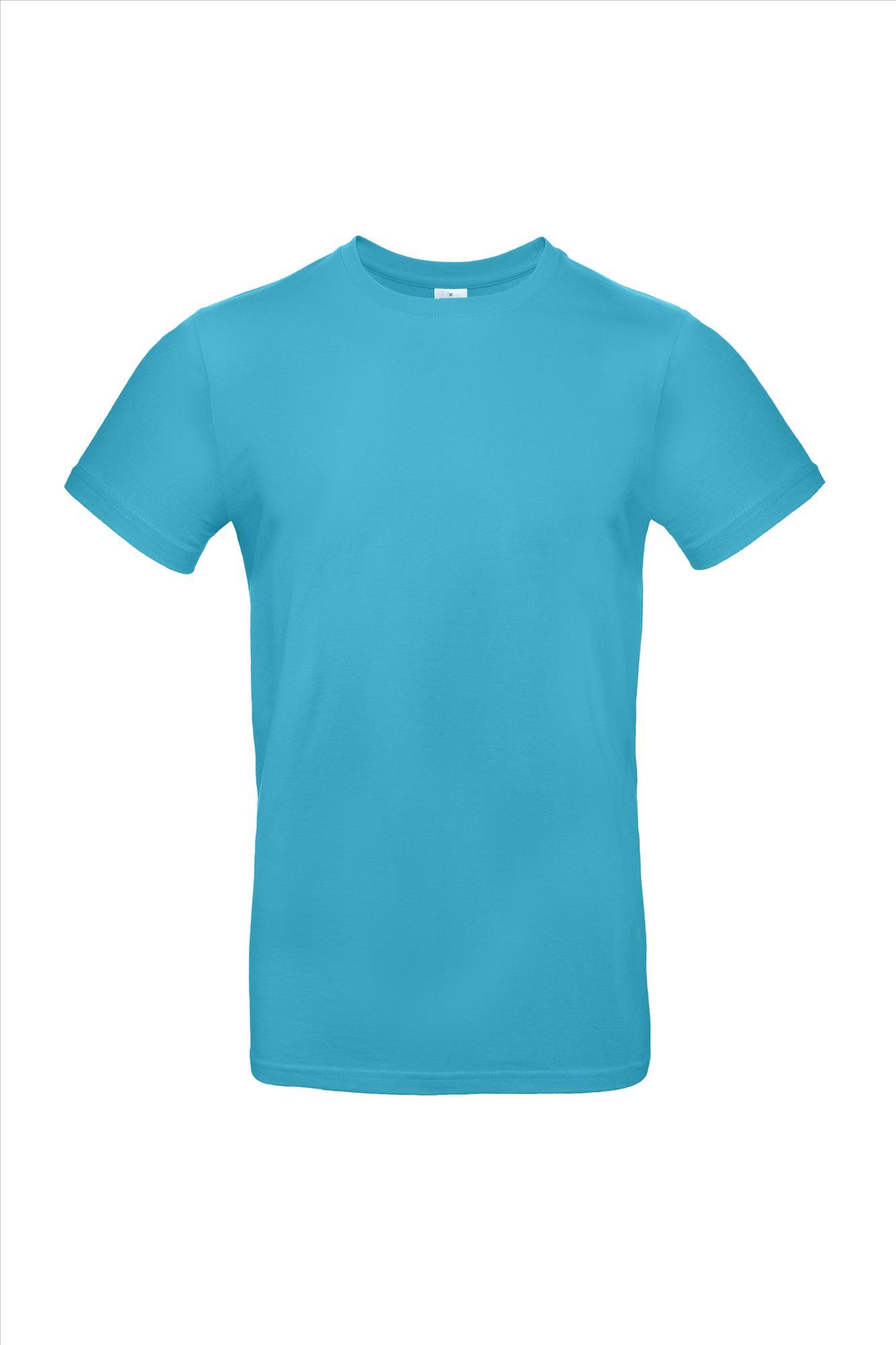 Modern T-shirt voor heren zwembadblauw unisex