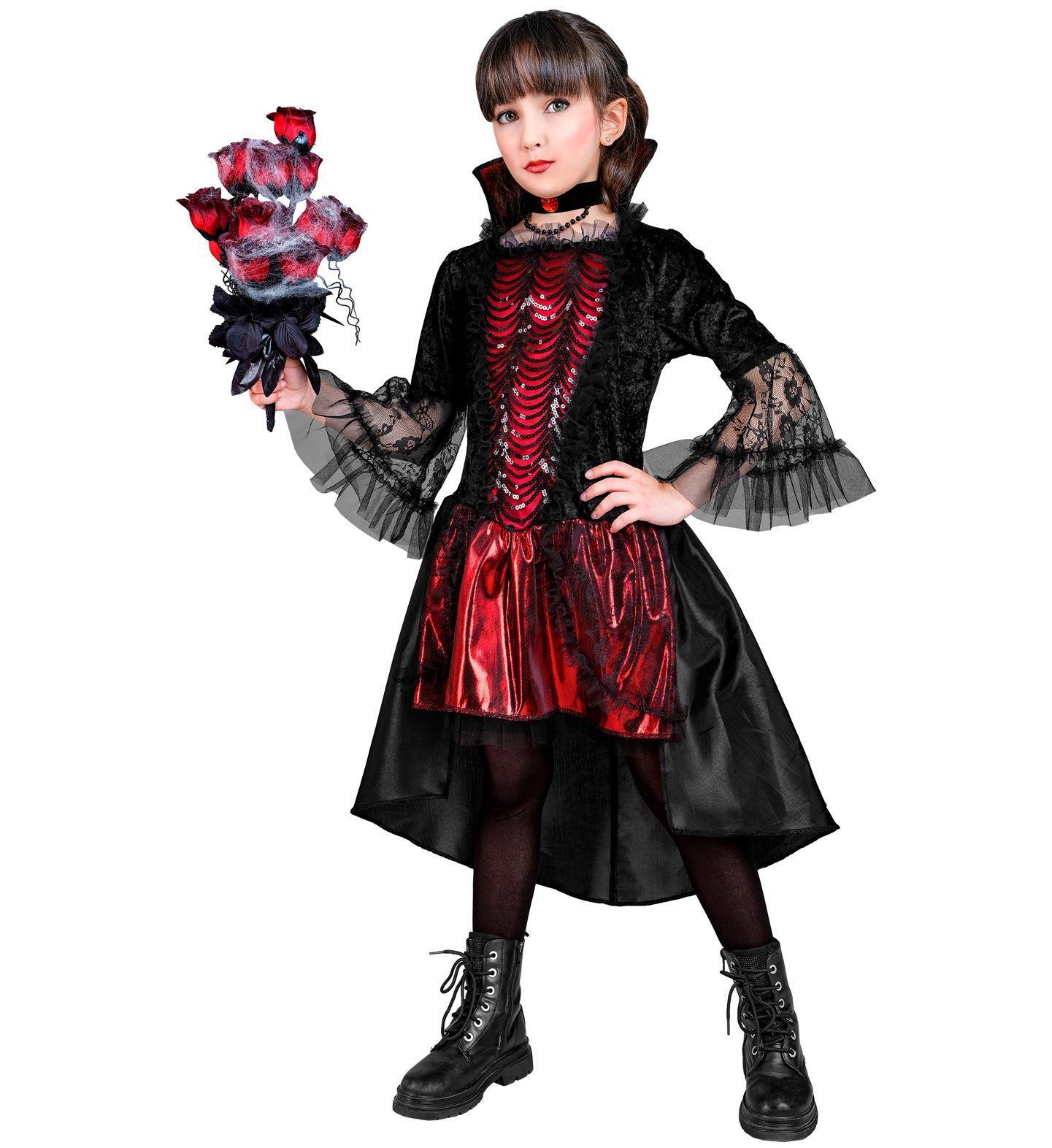 Mooie vampieren jurk Drusilla voor meisjes outfitje voor Halloween 