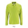 Polo appel groen met lange mouwen heren bedrukbaar personaliseren pol