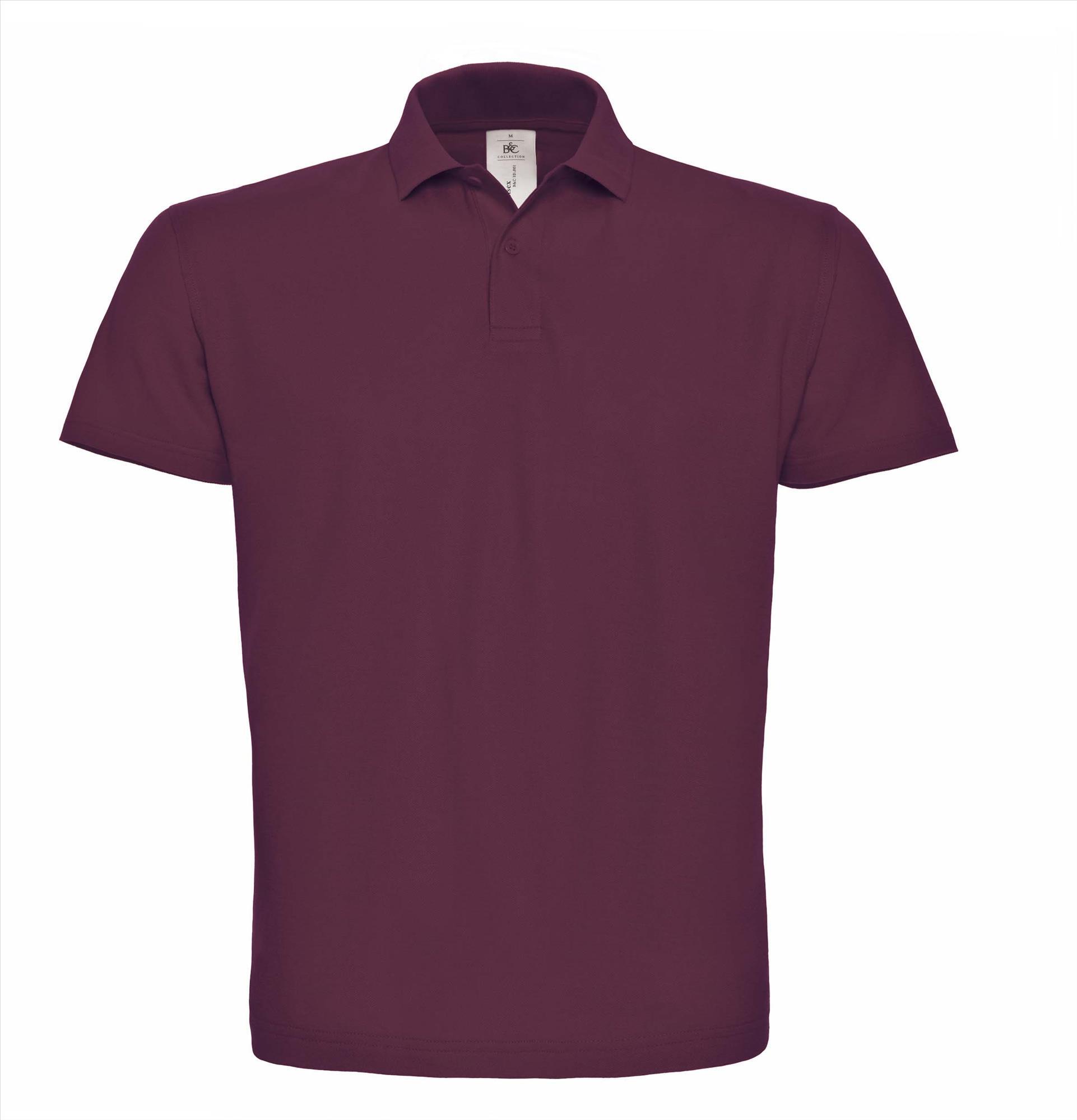 Polo voor hem wijn rood mannen polo