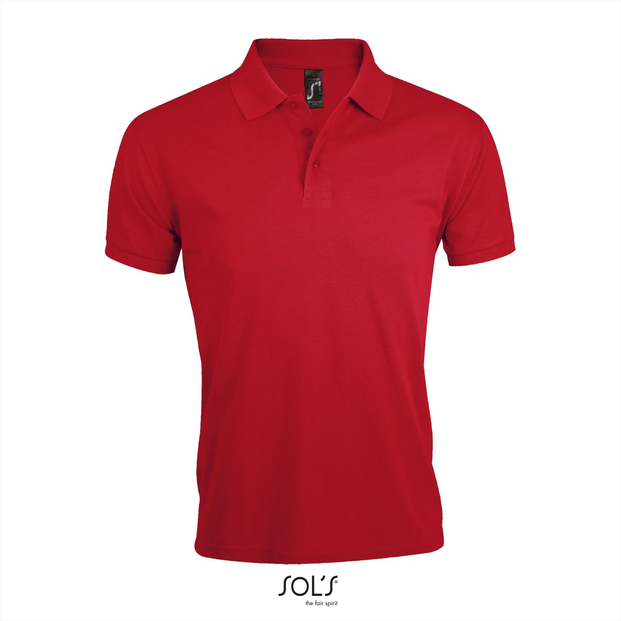 Polo voor heren rood personaliseren polo bedrukken