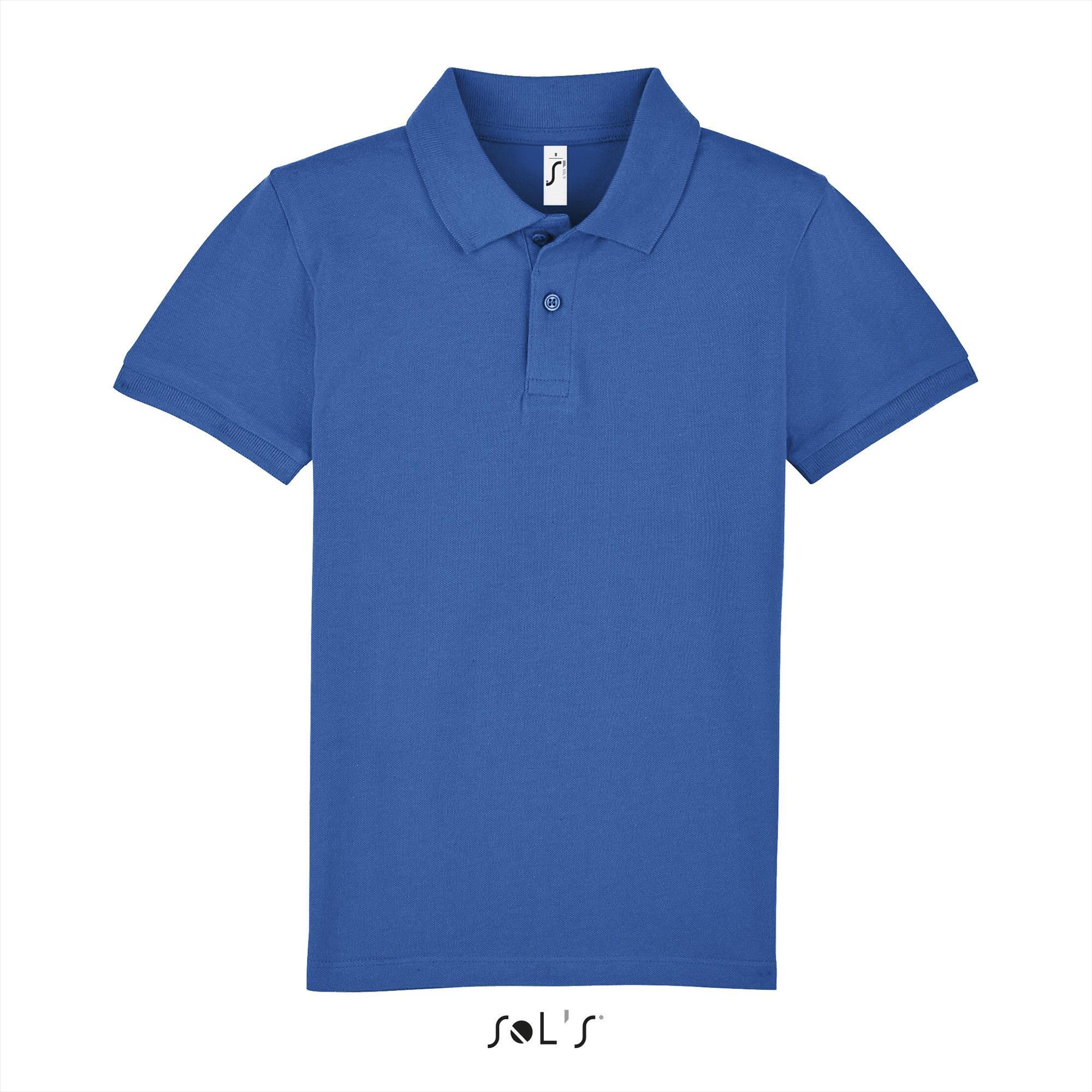 Polo voor kids royal blauw polo voor kinderen