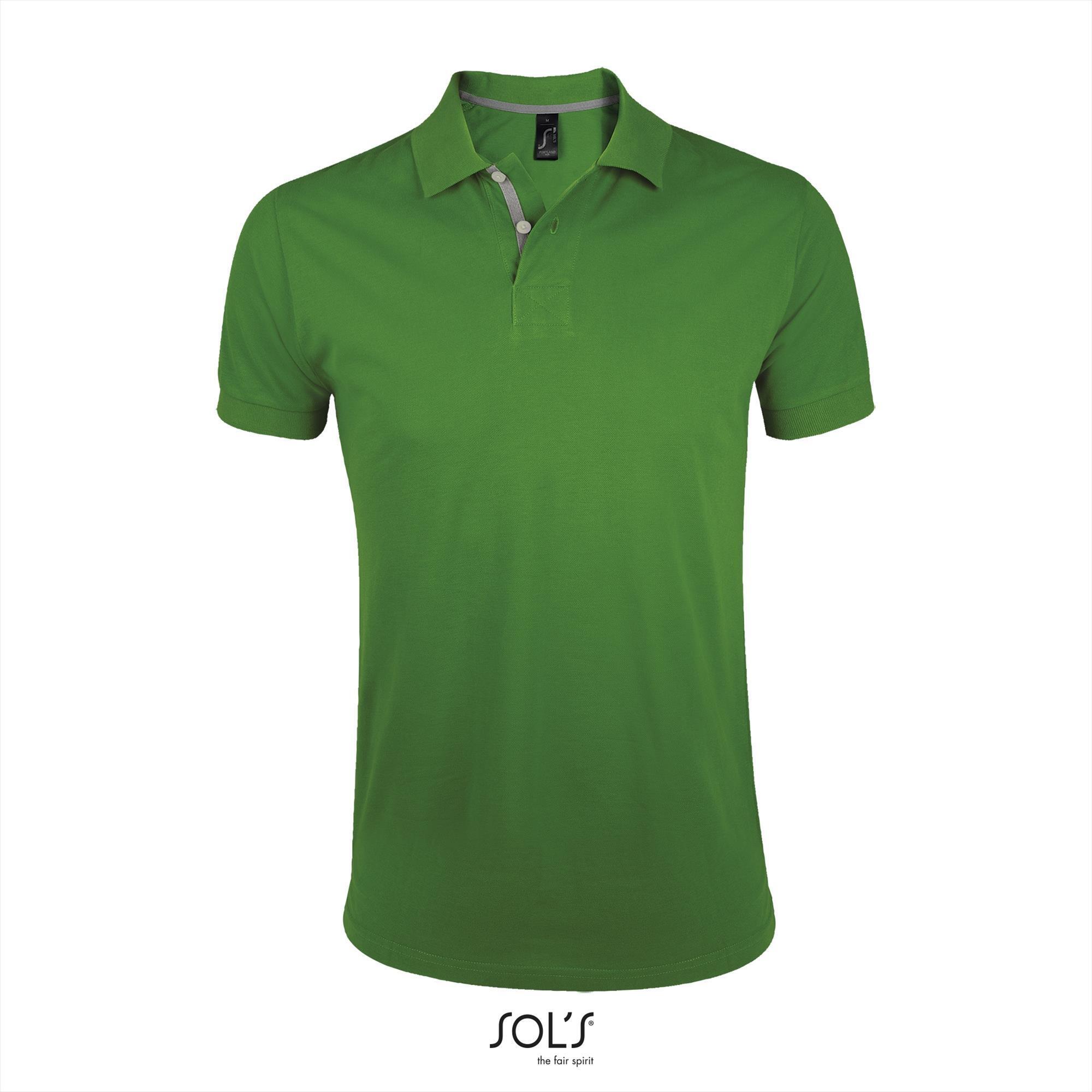 Polo voor mannen bud green personaliseer je polo korte mouw