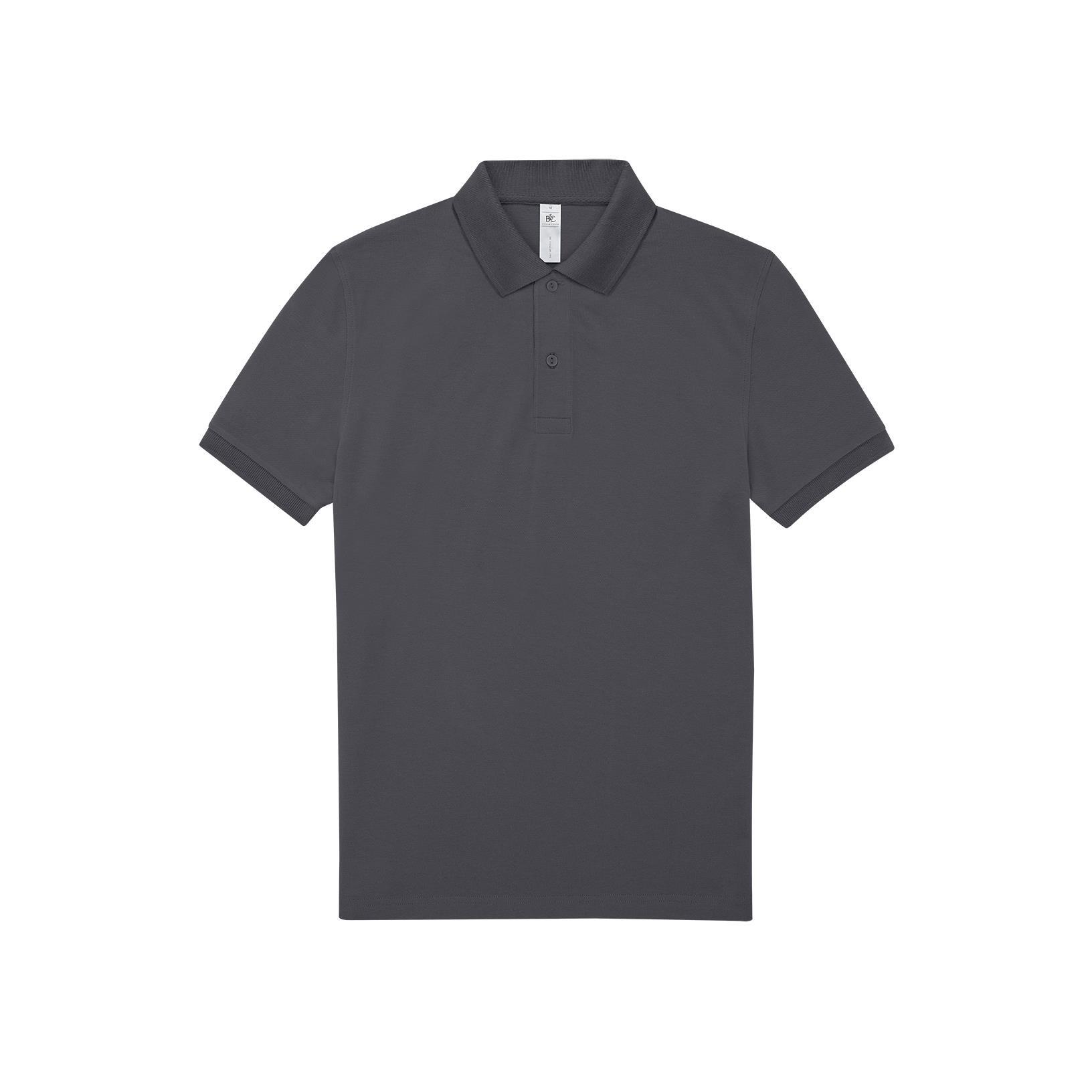 Polo voor mannen donkergrijs moderne polo