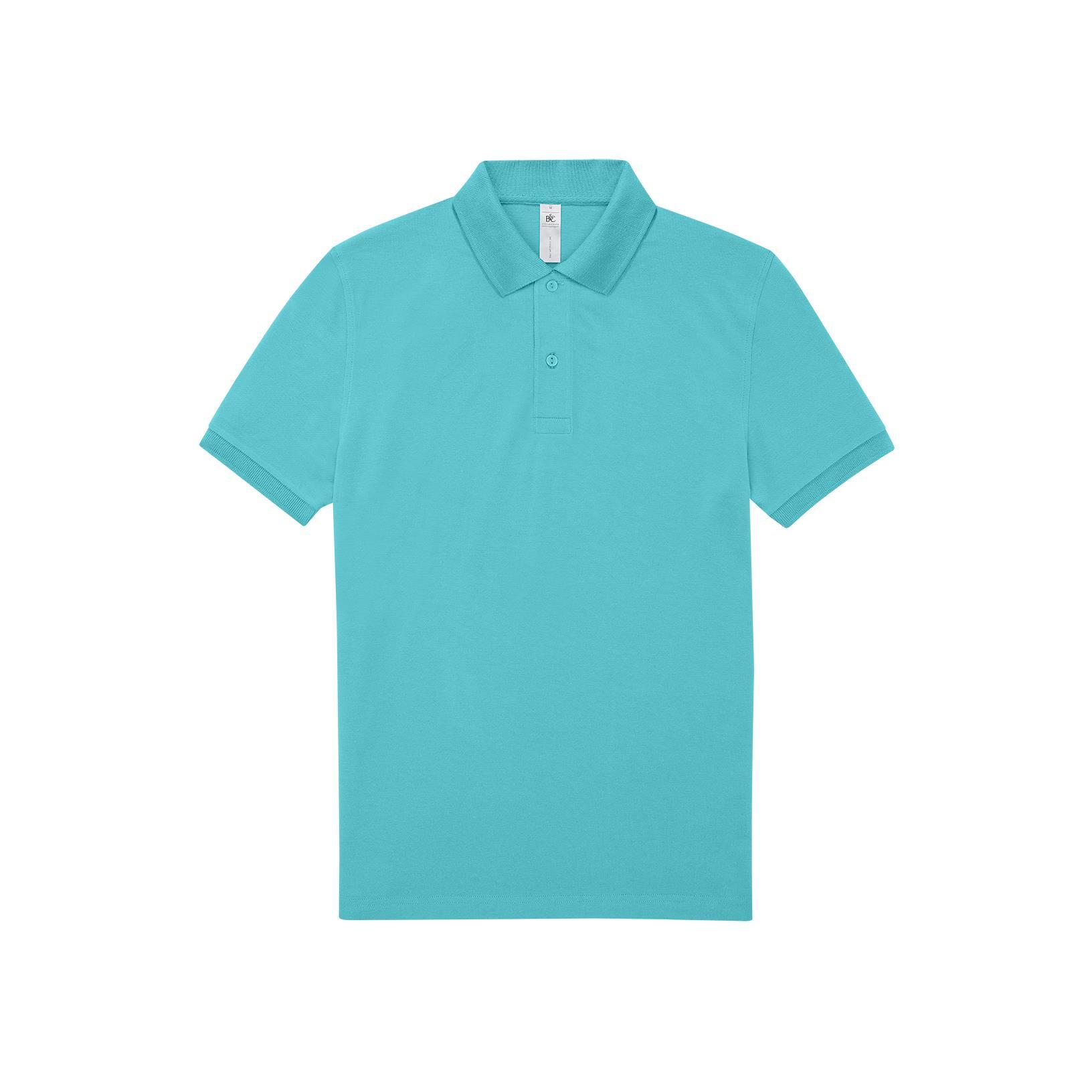 Polo voor mannen meta turquoise moderne polo