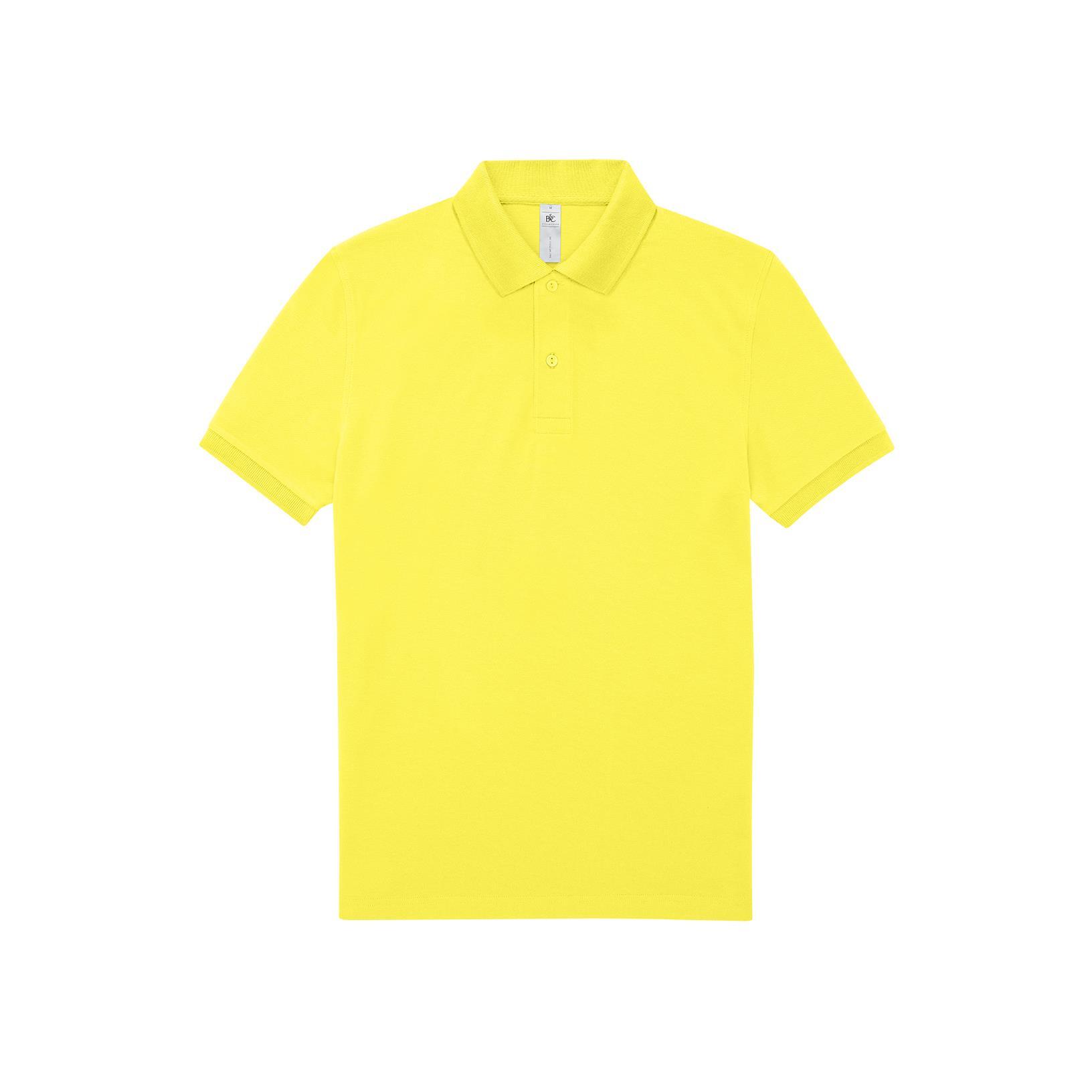 Polo voor mannen zonnegeel moderne polo