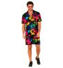 foto 2 Retro Zomer Vibes Outfit - Jaren '80 Kleuren & Palmboom Silhouetten 