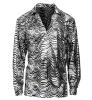 Shirt disco fever, zilver