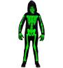 Skelet groen outfitje voor kinderen