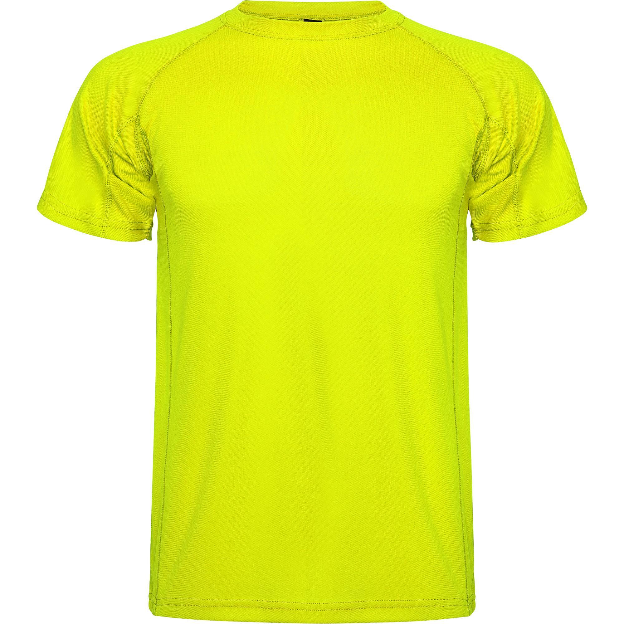 Sport Shirtje heren geel fluor