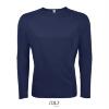 Sport T-shirt met lange mouwen voor heren donkerblauw