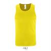 Sport tank top voor heren neon geel