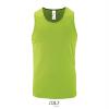 Sport tank top voor heren neon groen