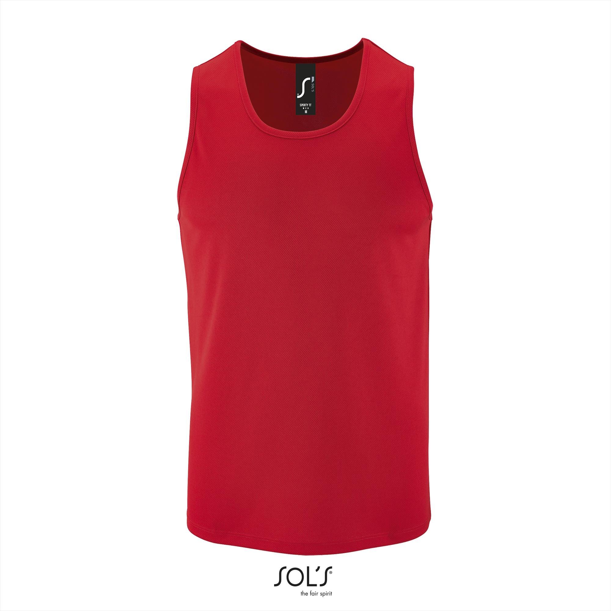 Sport tank top voor heren rood