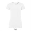 Stretch dames T-shirt wit lekker dikke stof
