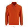 Sweatshirt Heren oranje Zip neck sweat Koningsdag personaliseren