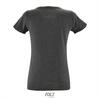 foto 2 T-shirt Dames charcoal melange fitted met ronde hals