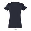 foto 2 T-shirt Dames donkerblauw fitted met ronde hals