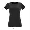 foto 1 T-shirt Dames zwart fitted met ronde hals