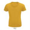 T-shirt goud geel voor kids Ronde hals biologisch kindershirt