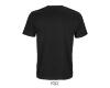 foto 2 T-shirt heren zwart gemaakt van gerecycled katoen.