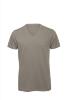 T-shirt met V-hals voor heren grijs Luxe