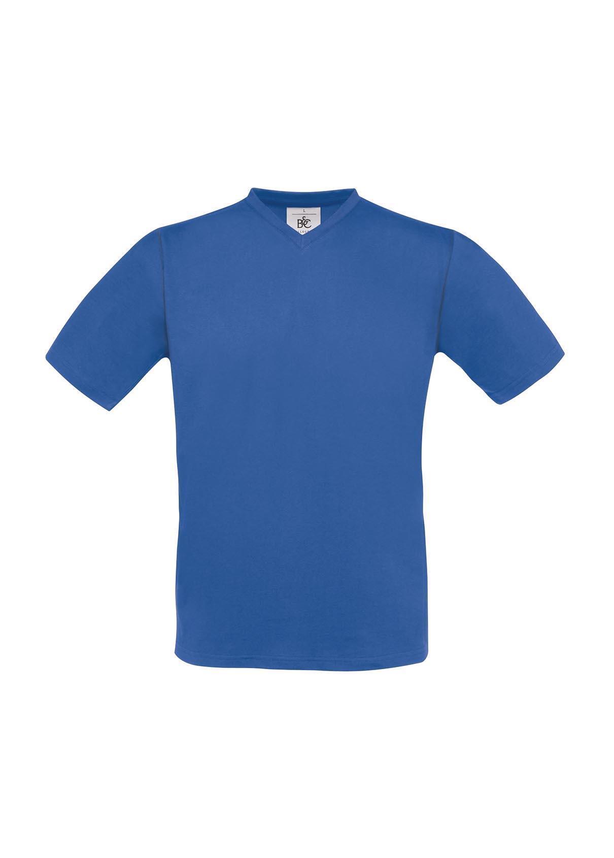 T-shirt met V-hals voor heren royal blauw