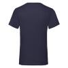 foto 2 T-shirt V-hals donkerblauw  unisex heren Fruit of the Loom