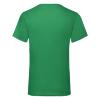 foto 2 T-shirt V-hals kermitgroen  unisex heren Fruit of the Loom