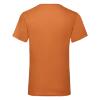 foto 2 T-shirt V-hals oranje  unisex heren Fruit of the Loom
