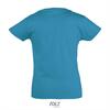 foto 2 T-shirt voor meisjes aqua blauw ronde hals